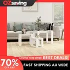 Nesting Tables 3 pcs White Living Room Bedroom Side Table Compact Design 8603