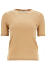 [MAX MARA] MAX MARA short-sleeved knit top 'warren S Beige