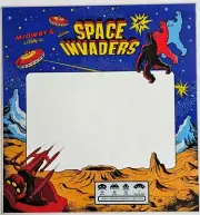 SPACE INVADERS glass bezel SCREEN PRINTED THE BEST - PERFECT! EXCLUSIVE