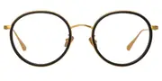 Linda Farrow SATO LFL1452 C1 Men's Glasses Gold Size 50 - Private Health Rebate - Blue Light Block Available