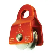 Mirco Aluminum Side swing Pulley Single pulley 20kN for backyard Zipline Trol...