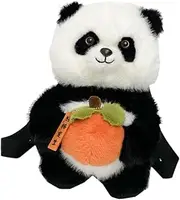 [Perfeclan] Plush Panda Backpack Stuffed Panda Doll Daypack for Shopping Party Outdoor Women