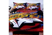 Just Home Speed Racer Thunder Quilt Cover Set Double