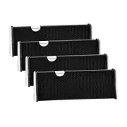 Drawer Dividers Organizer 4 Pack, Adjustable Separators 4" High Expandable