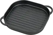 Pearl Metal HB-6220 Grill Plate, 9.4 x 9.4 inches (24 x 24 cm), Wave, Iron Casting, Induction Compatible, Oven Safe, Sprout
