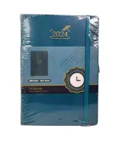 Bezend Elite Jan 2024-Dec 2024 Max Yearly, Monthly & Weekly Teal Planner