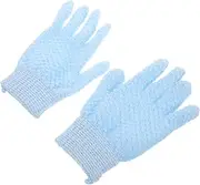 NULYLU Bath Gloves Exfoliating Brush Body Scrub Mitts for Spa Shower Bath Travel Gym Gentle Massage