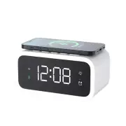 Multifunctional Bluetooth Speaker Alarm Clock with Wireless Charger，Night Light