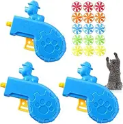 Sumind 18 Pieces Cat Fetch Tracking Interactive Toys with 5 Colors Flying Propellers for Indoor PET Cat Kitty Training Chasing (Blue, Dog)