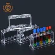 Transparent Plastic Clear Test Tube Rack 6 Holes Stand Lab Test Tube Stand Shelf