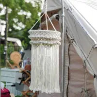 在飛比找momo購物網優惠-【May shop】ins北歐手工編織燈罩燈籠 吊燈摩洛哥露