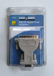 Dick Smith Electronic DB25-Pin Male To DB9-Pin Female RS232 Serial Port Adaptor