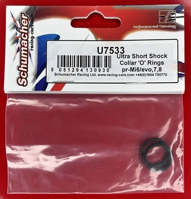 Schumacher Ultra Short Shock Collar O-Rings U7533 U-7533 Mi6 Mi7 Mi8 NEW Sealed
