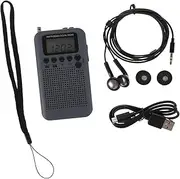SHINEOFI Portable Am Fm Stereo Radio with Headphone Jack Mini Digital Band Receiver for Outdoor Use Extended Antenna for Enhanced Reception Lightweight Design for Easy Carrying