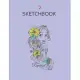 SketchBook: Disney Tangled Rapunzel Floral Sketch Portrait SketchBook Blank Unline Notebook for Girls Teens Kids Journal College 1