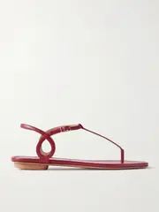 [Aquazzura] Aquazzura - Almost Bare Leather Sandals - Claret - IT39 IT 39 Burgundy