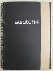 NEW & RARE SWATCH watch logo colored paper spiral journal sketching notebook