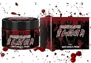 Stage Blood, Halloween Fake Blood Makeup, Coagulated Blood Realistic Vampire Blood Washable Stage Blood for Zombie Parties
