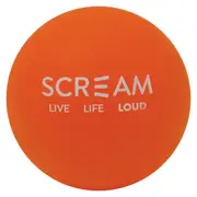 Scream Rubber Ball Dog Toy Loud Orange