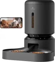 NEW Automatic Cat Feeder with Camera for 2 Cats Black - AU Fast And Free Ship