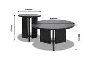 OLIVIER Set of 2 Coffee Tables