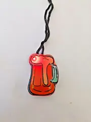 Beer Mug Body Flashing Blinking LED Light Up Flashy Blinky Necklace
