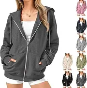 [Drakonas] Zip up Hoodie Women, 2024fall Oversized Zip up Hoodie for Women, Hoodies for Women, Sweatshirt for Women