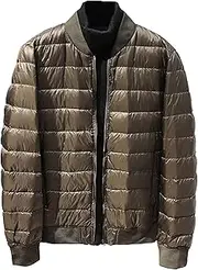 [Maiyifu-GJ] Men's Winter Down Coat Lightweight Windproof Thicken Padded Jacket Outerwear Hiking Warm Overcoat