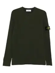 [Stone Island] Stone Island-Maglione Girocollo A Costine In Lana-Uomo M