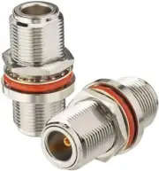 2pcs Bingfu N Female to N Female Bulkhead Connector RF Coaxial Cable Adapter