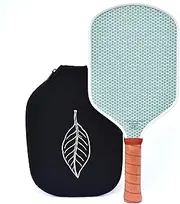 Flying H Pickleball Paddle | USAPA Approved | Carbon Fiber | Honeycomb Core | Classic Design | Comfort Grip | Protective Neoprene Cover | Premium Paddle | Pickleball Racket | Model #002