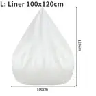Large Bean Bag Chair Sofa Cover without Filler Lazy Corner Seat Beanbag Couch Ha