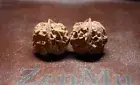 Pair of Matched Chinese Feng Shui Lucky Iron Two Faced Walnut 38 mm