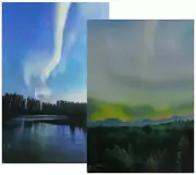 Aurora Borealis- 3D Lenticular Postcard Greeting Card