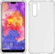 USTIYA Case for Huawei P30 Pro Clear TPU Four Corners Protective Cover Transparent Soft