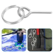 10 Pcs Portable Rope Pin Camping Accessories Tent Connector Peg Hook for Stakes