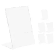 6 Pcs QR Code Payment Card Stands for Display Clear Picture Frames