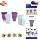 Durable 17 fl oz Impressions Tumbler Set with Ergonomic Design & Spillproof Lids