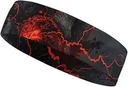 [YKLBV] Moisture Wicking Headbands for Men and Women Roaring Flame Sports Sweatband for Tennis Basketball Running Gym Working Out