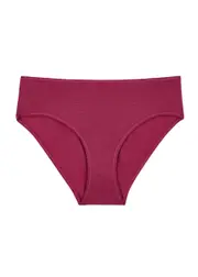 Hanro Ultralite Midi Cotton Briefs - Fuchsia L (UK14-16 / L)