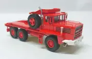 RED colour HO 1/87 BERLIET GPO 17P 6X6 - Ready Made Resin Model by Fankit Models