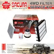Sakura 4WD Filter Service Kit for Toyota Landcruiser FJA300 F33A-FTV 3.3L 21-On