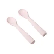 My Pure Silicone Baby/Toddlers Feeding Spoons Utensils Set - Blush 4M+
