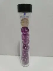 Sirius Dice Purple Translucent 7 Dice Set Dice Come In Tube