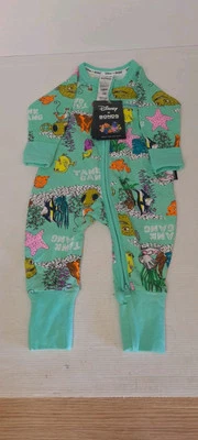 BONDS BABY WONDERSUIT Disney Pixar FINDING NEMO - SIZE 000 0-3 Months BNWT Green
