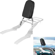 DSISIMO Passenger Backrest Sissy Bar with Luggage Rack Compatible with for 1996-2017 Yamaha Vstar 650 400 Custom 1996-2017 Dragstar 650 400 Custom 2011 2012 2013 2014 2015 2016 Rear Sissy Bar Backrest
