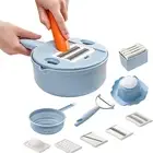 Vegetable Chopper, 12 in 1 Food Slicer with Container Veggie Chopper, Mandolin,