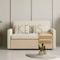 在飛比找樂天市場購物網優惠-【KENS】沙發 沙發椅 北歐簡約沙發床兩用可折疊小戶型網紅