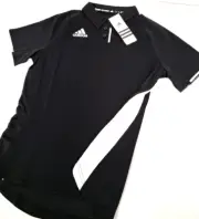 Adidas Climacool (Women's) Utility Polo Shirts- Sizes - XS, Small Black/White