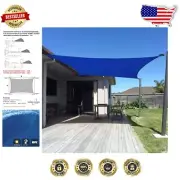 10' x 13' Blue Sun Shade Sail - Breathable & UV-Blocking for Outdoor Relaxation